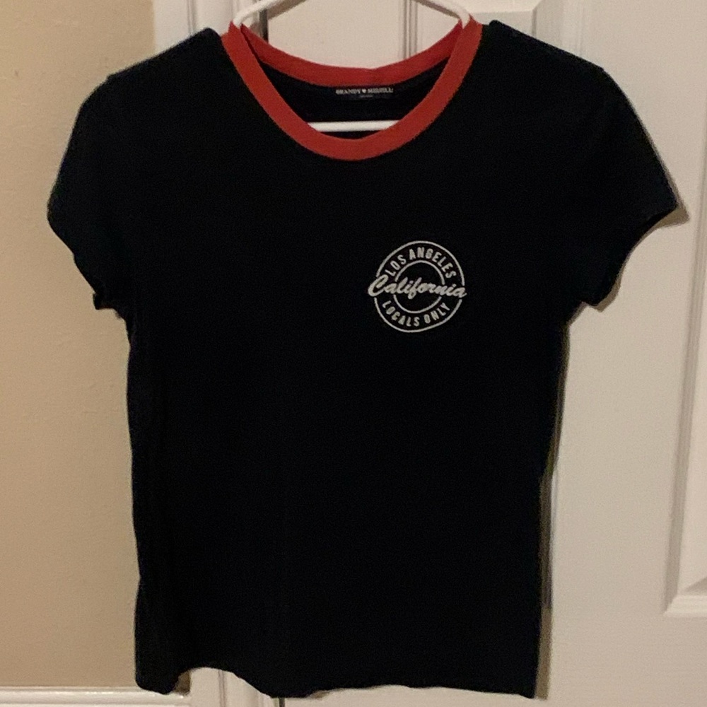 Brandy Melville Navy Blue Tee
